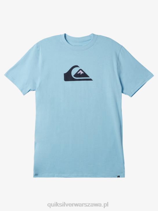 mężczyźni Quiksilver koszulka z logo firmy 4DBV197 niebieskie niebo