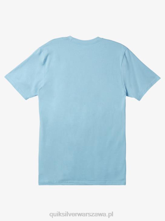 mężczyźni Quiksilver koszulka z logo firmy 4DBV197 niebieskie niebo