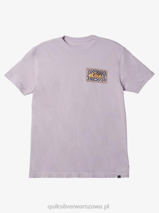 mężczyźni Quiksilver koszulka z logo fortuned 4DBV982 pastelowy liliowy
