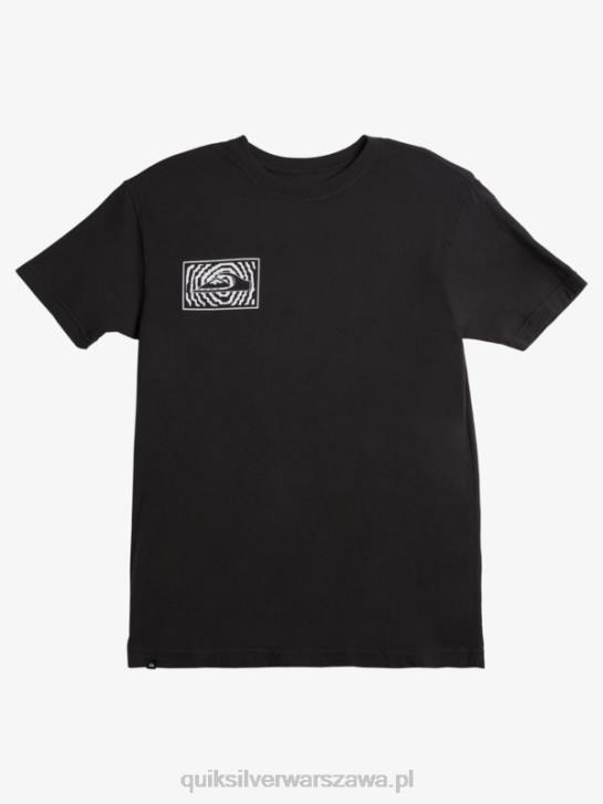 mężczyźni Quiksilver koszulka z logo fortuned 4DBV983 czarny