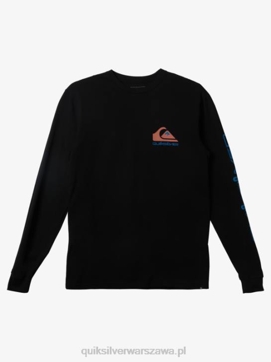 mężczyźni Quiksilver koszulka z logo omni 4DBV296 czarny