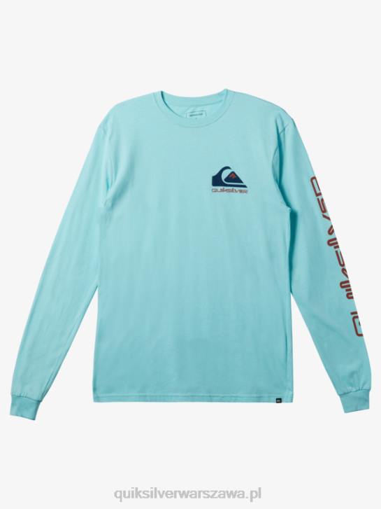 mężczyźni Quiksilver koszulka z logo omni 4DBV297 anioł niebieski