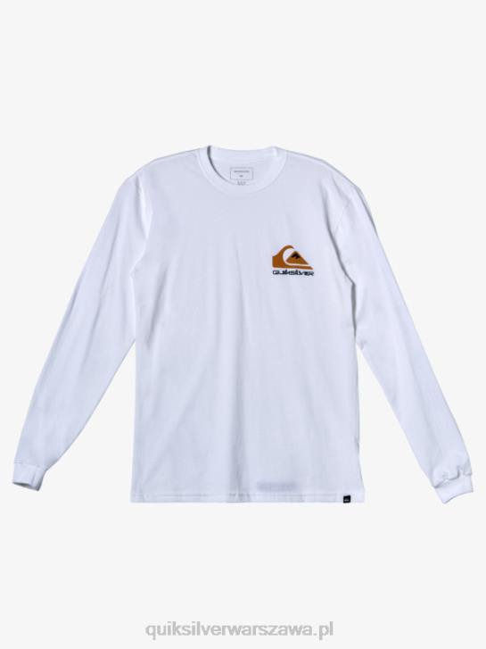 mężczyźni Quiksilver koszulka z logo omni 4DBV299 biały