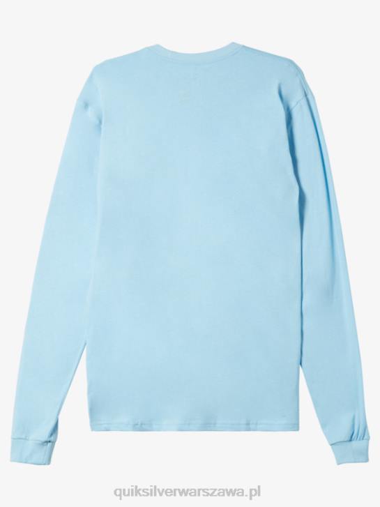 mężczyźni Quiksilver koszulka z logo omni 4DBV300 niebieskie niebo