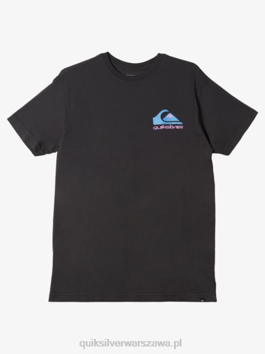 mężczyźni Quiksilver koszulka z logo omni 4DBV984 czarny