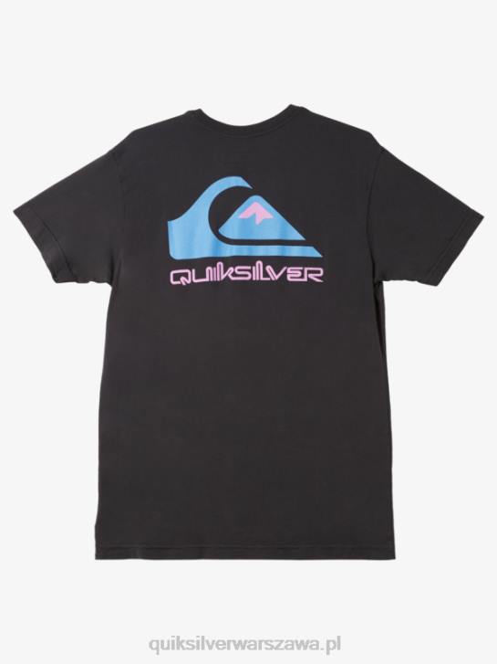 mężczyźni Quiksilver koszulka z logo omni 4DBV984 czarny