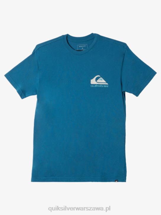 mężczyźni Quiksilver koszulka z logo omni 4DBV985 marokański niebieski