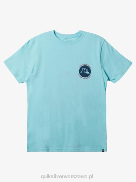 mężczyźni Quiksilver koszulka z nadrukiem 4DBV412 anioł niebieski wrzos