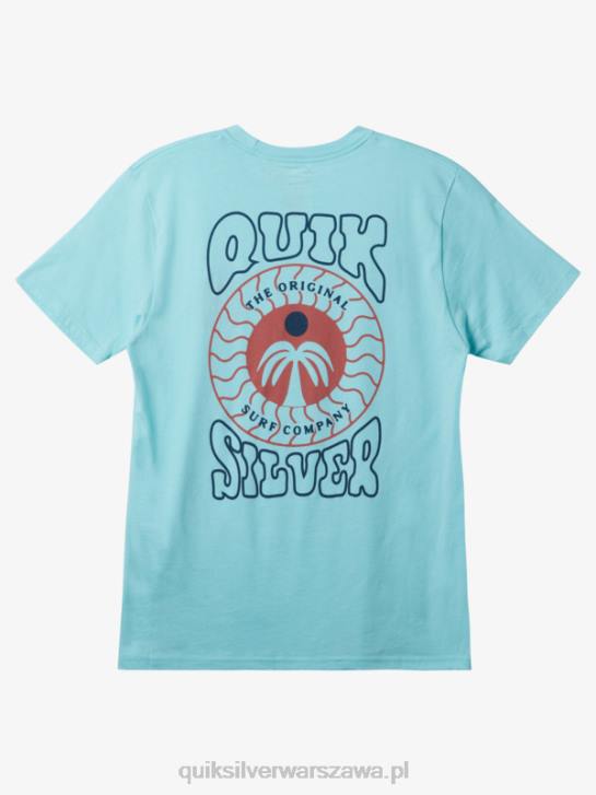 mężczyźni Quiksilver koszulka z nadrukiem 4DBV412 anioł niebieski wrzos