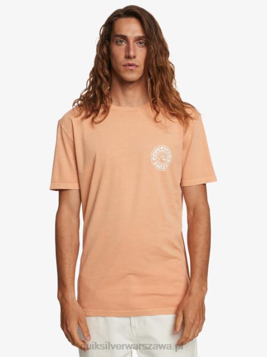 mężczyźni Quiksilver koszulka z nieznajomymi dniami 4DBV753 miedziana opalenizna