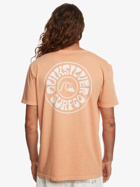 mężczyźni Quiksilver koszulka z nieznajomymi dniami 4DBV753 miedziana opalenizna