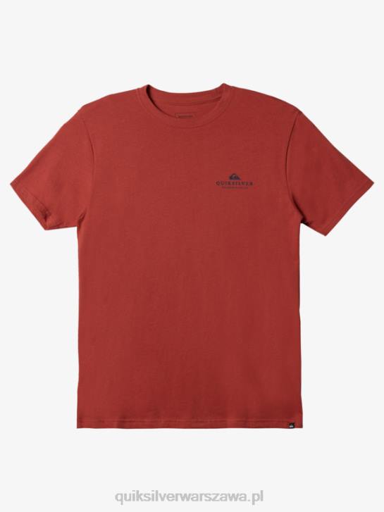 mężczyźni Quiksilver koszulka z palmami morskimi 4DBV1022 Marsala