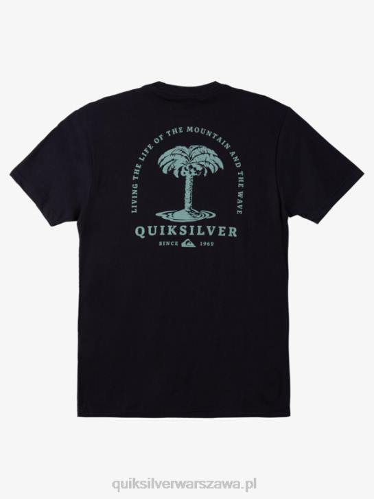 mężczyźni Quiksilver koszulka z palmami morskimi 4DBV1023 granatowa marynarka