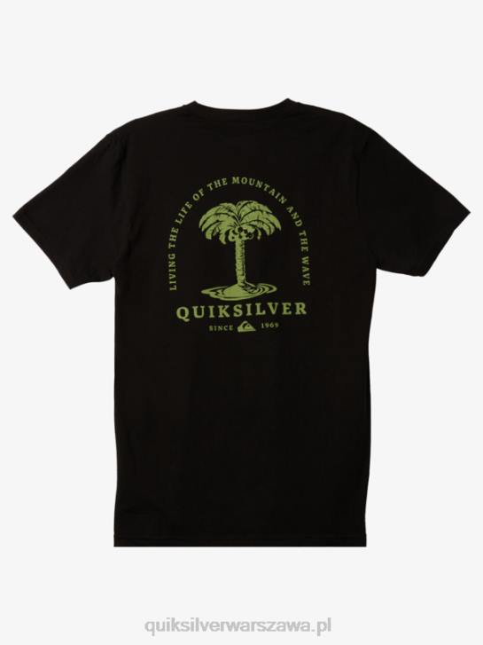 mężczyźni Quiksilver koszulka z palmami morskimi 4DBV1024 czarny