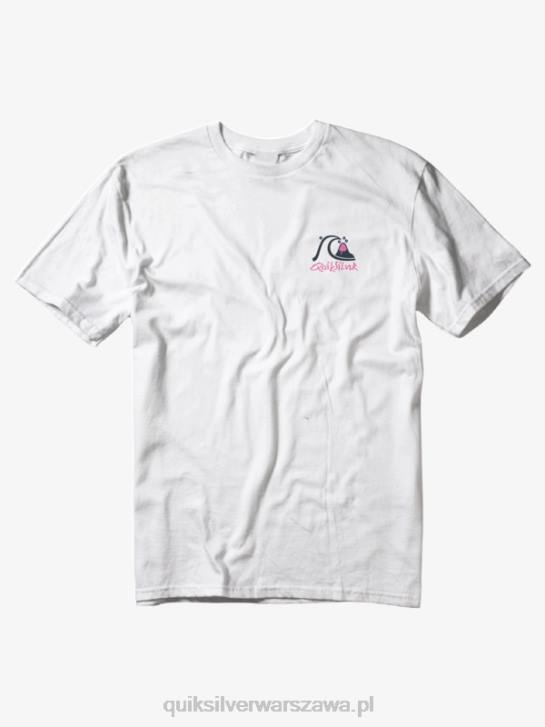 mężczyźni Quiksilver koszulka z pokazem cieni 4DBV1394 antyczna biel