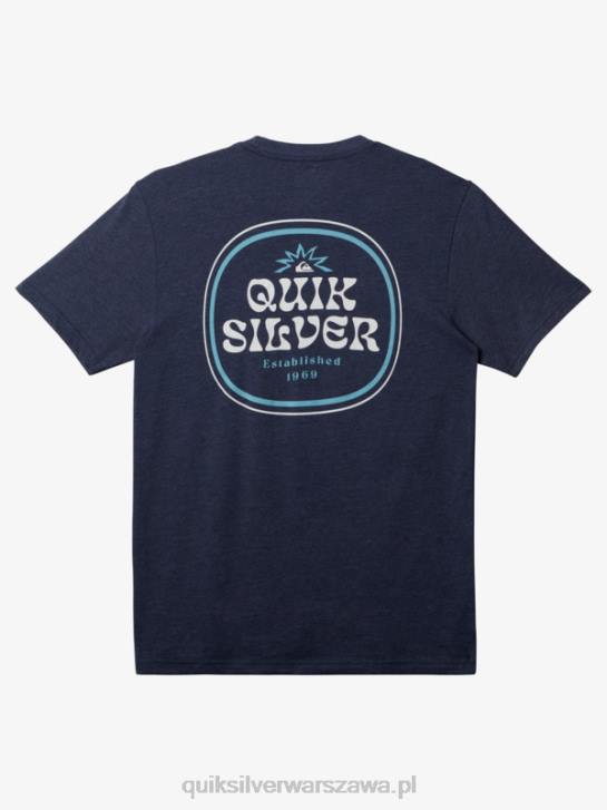 mężczyźni Quiksilver koszulka z ramą 4DBV184 granatowa marynarka wrzosowa