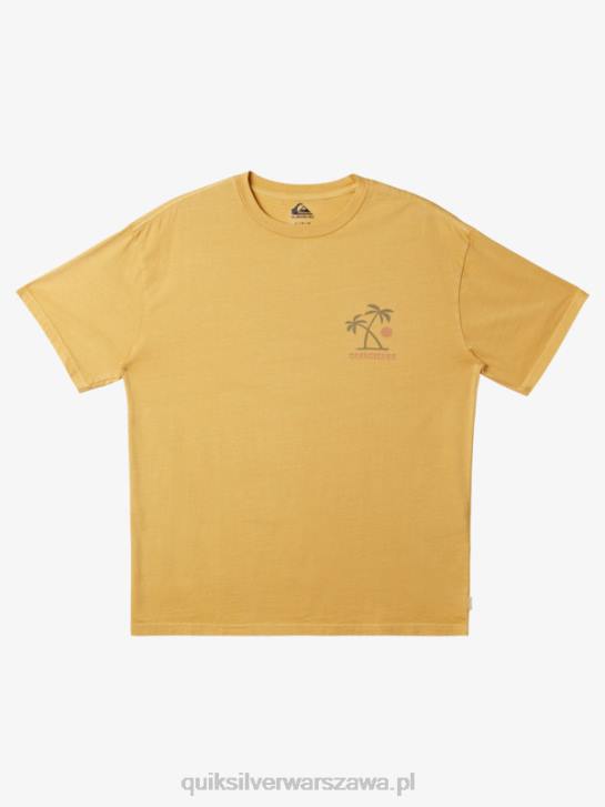 mężczyźni Quiksilver koszulka z rytuałami zachodu słońca 4DBV390 żółtko żółte