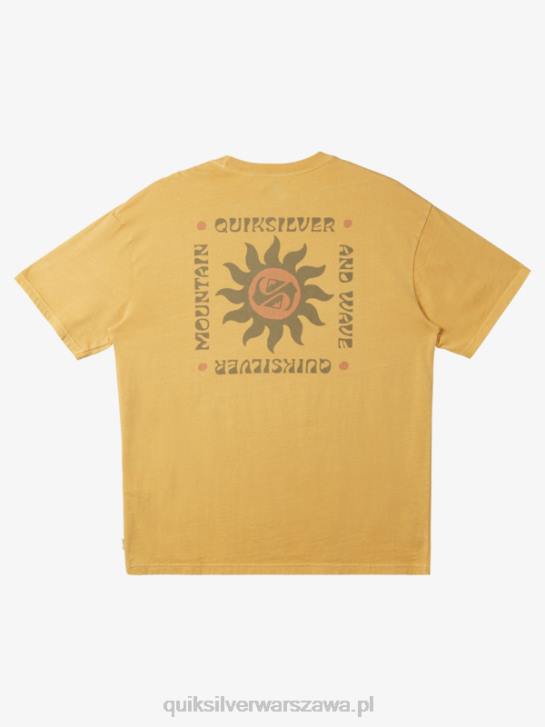 mężczyźni Quiksilver koszulka z rytuałami zachodu słońca 4DBV390 żółtko żółte
