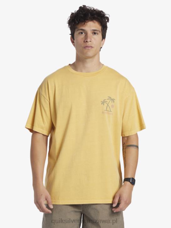mężczyźni Quiksilver koszulka z rytuałami zachodu słońca 4DBV390 żółtko żółte
