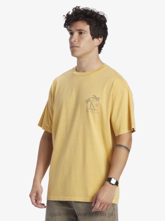 mężczyźni Quiksilver koszulka z rytuałami zachodu słońca 4DBV390 żółtko żółte