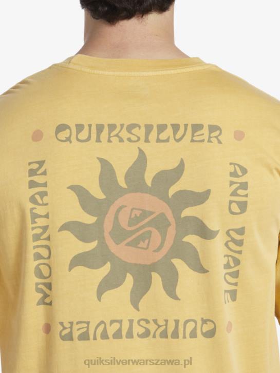 mężczyźni Quiksilver koszulka z rytuałami zachodu słońca 4DBV390 żółtko żółte