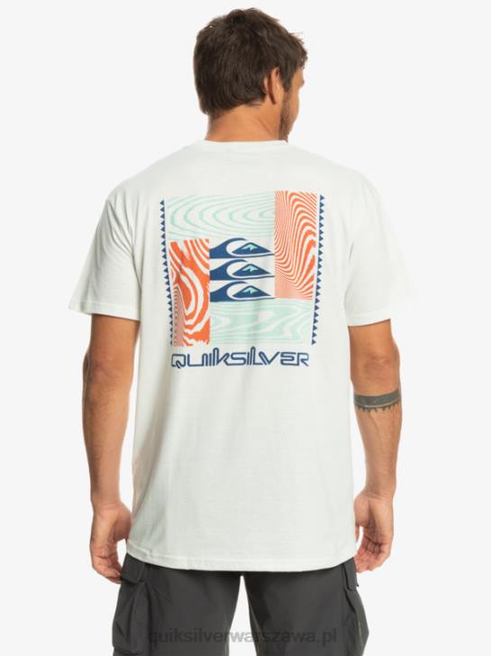 mężczyźni Quiksilver koszulka z wypaczonymi wzorami 4DBV1013 Królewna Śnieżka