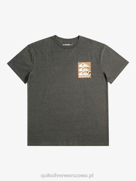 mężczyźni Quiksilver koszulka z wypaczonymi wzorami 4DBV1014 Fantom