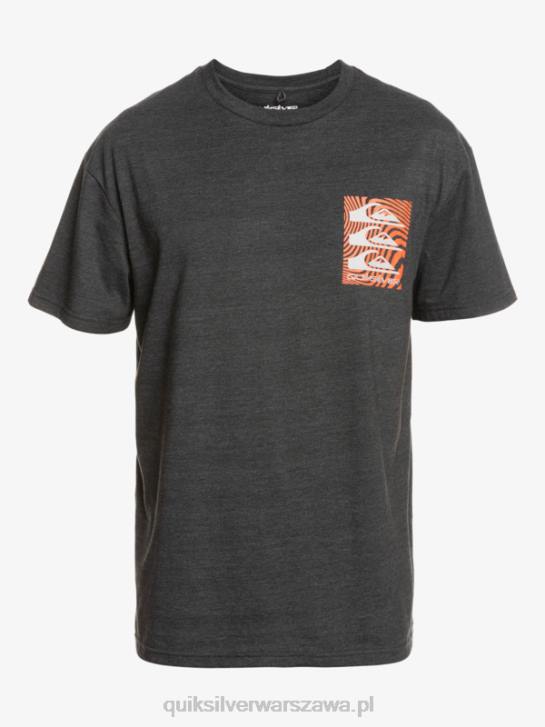 mężczyźni Quiksilver koszulka z wypaczonymi wzorami 4DBV1014 Fantom
