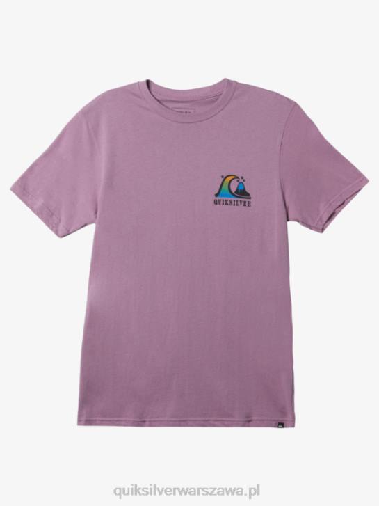 mężczyźni Quiksilver koszulka z zakolem rzeki 4DBV1516 zakurzona orchidea