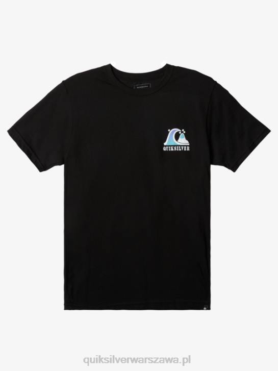 mężczyźni Quiksilver koszulka z zakolem rzeki 4DBV1517 czarny