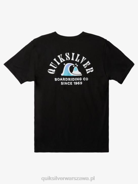 mężczyźni Quiksilver koszulka z zakolem rzeki 4DBV1517 czarny