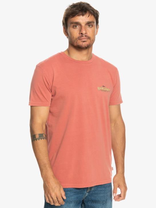 mężczyźni Quiksilver koszulka ze słowami 4DBV935 Marsala