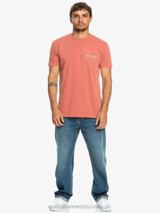 mężczyźni Quiksilver koszulka ze słowami 4DBV935 Marsala