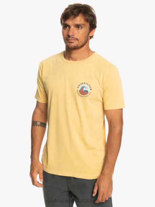 mężczyźni Quiksilver koszulka ze stemplem bąbelkowym qs 4DBV1157 pszenica