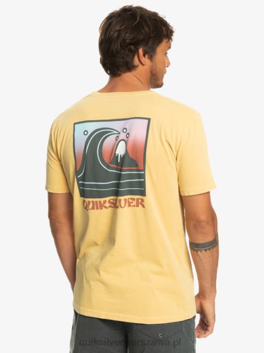 mężczyźni Quiksilver koszulka ze stemplem bąbelkowym qs 4DBV1157 pszenica