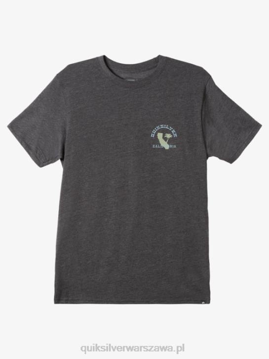 mężczyźni Quiksilver kultowa koszulka z kalifornijskiego westernu 4DBV1229 wrzos węglowy