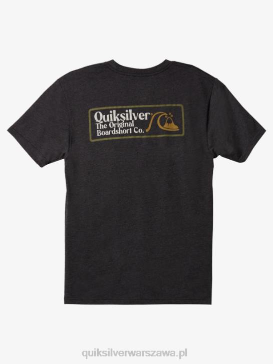 mężczyźni Quiksilver kwadratowa koszulka biz mod 4DBV1189 wrzos węglowy