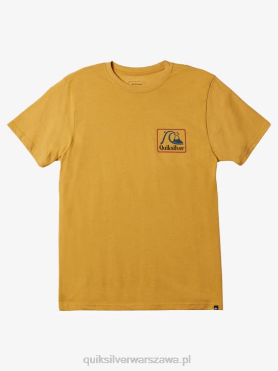 mężczyźni Quiksilver kwadratowa koszulka biz mod 4DBV1190 jasny złoty wrzos