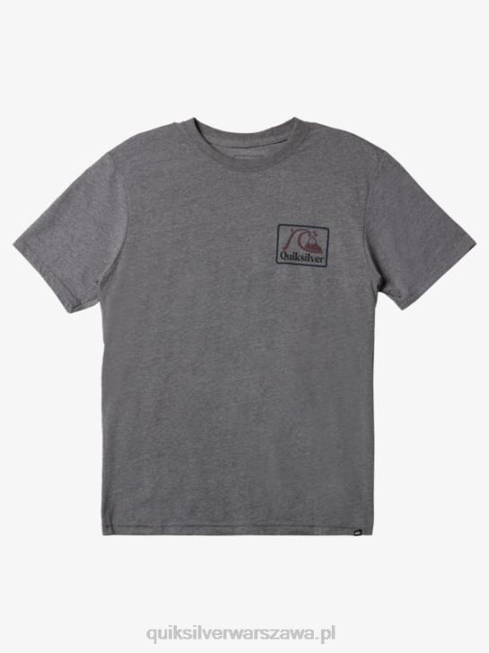mężczyźni Quiksilver kwadratowa koszulka biz mod 4DBV1191 średni szary wrzos