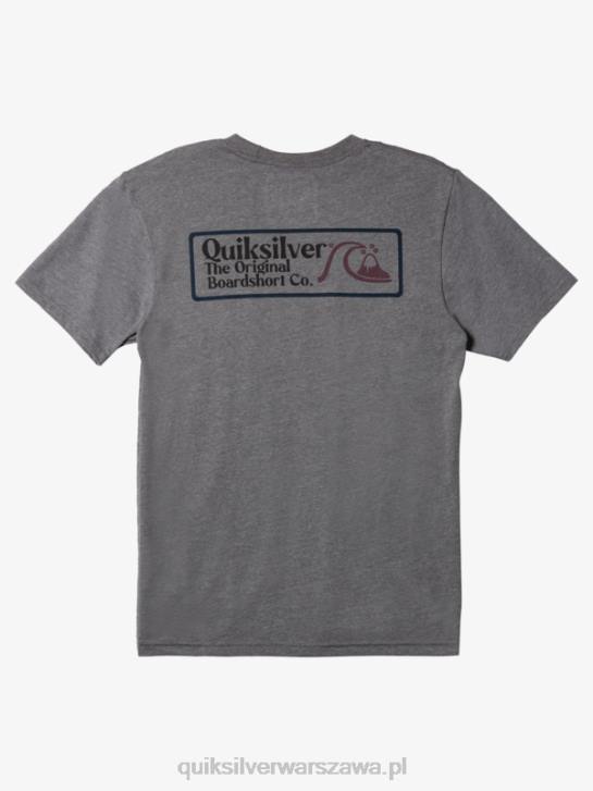 mężczyźni Quiksilver kwadratowa koszulka biz mod 4DBV1191 średni szary wrzos