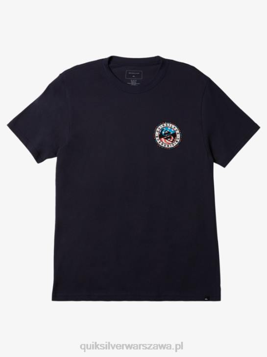 mężczyźni Quiksilver letnia zabawna koszulka 4DBV468 granatowa marynarka