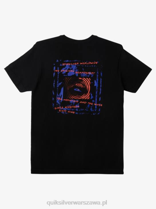 mężczyźni Quiksilver międzynarodowa koszulka Worldforce 4DBV597 czarny