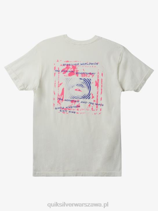 mężczyźni Quiksilver międzynarodowa koszulka Worldforce 4DBV598 antyczna biel