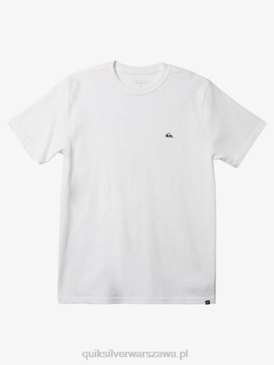 mężczyźni Quiksilver mw mini koszulka z logo 4DBV110 biały