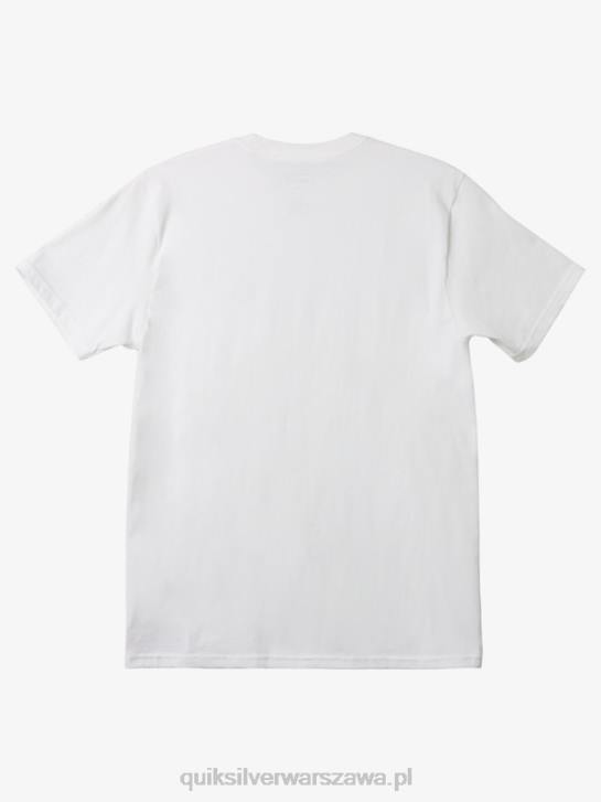 mężczyźni Quiksilver mw mini koszulka z logo 4DBV110 biały
