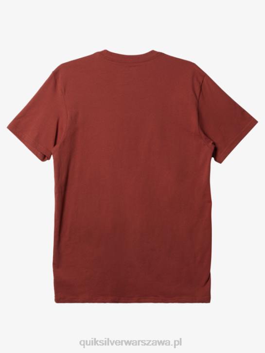 mężczyźni Quiksilver mw mini koszulka z logo 4DBV115 Marsala