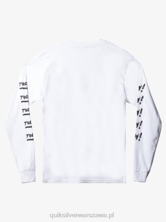 mężczyźni Quiksilver natas now koszulka z długim rękawem 4DBV1634 biały