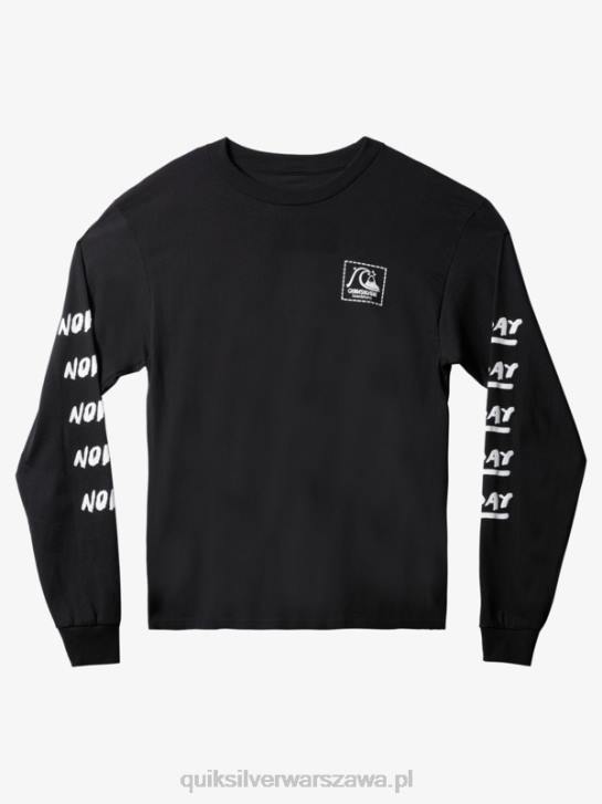 mężczyźni Quiksilver natas now koszulka z długim rękawem 4DBV1635 czarny