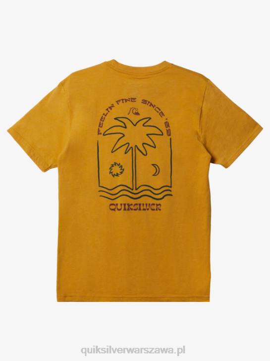 mężczyźni Quiksilver nowa koszulka Take Mod 4DBV1073 jasny złoty wrzos