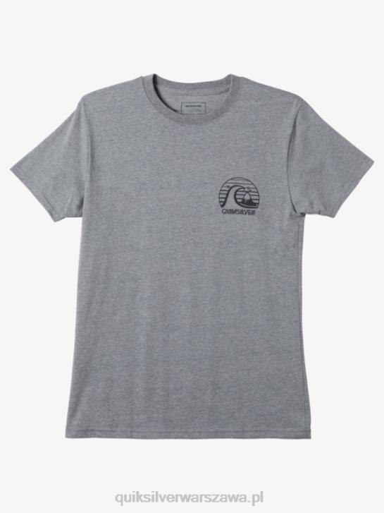 mężczyźni Quiksilver odważna koszulka z modą ruchu 4DBV1138 średni szary wrzos